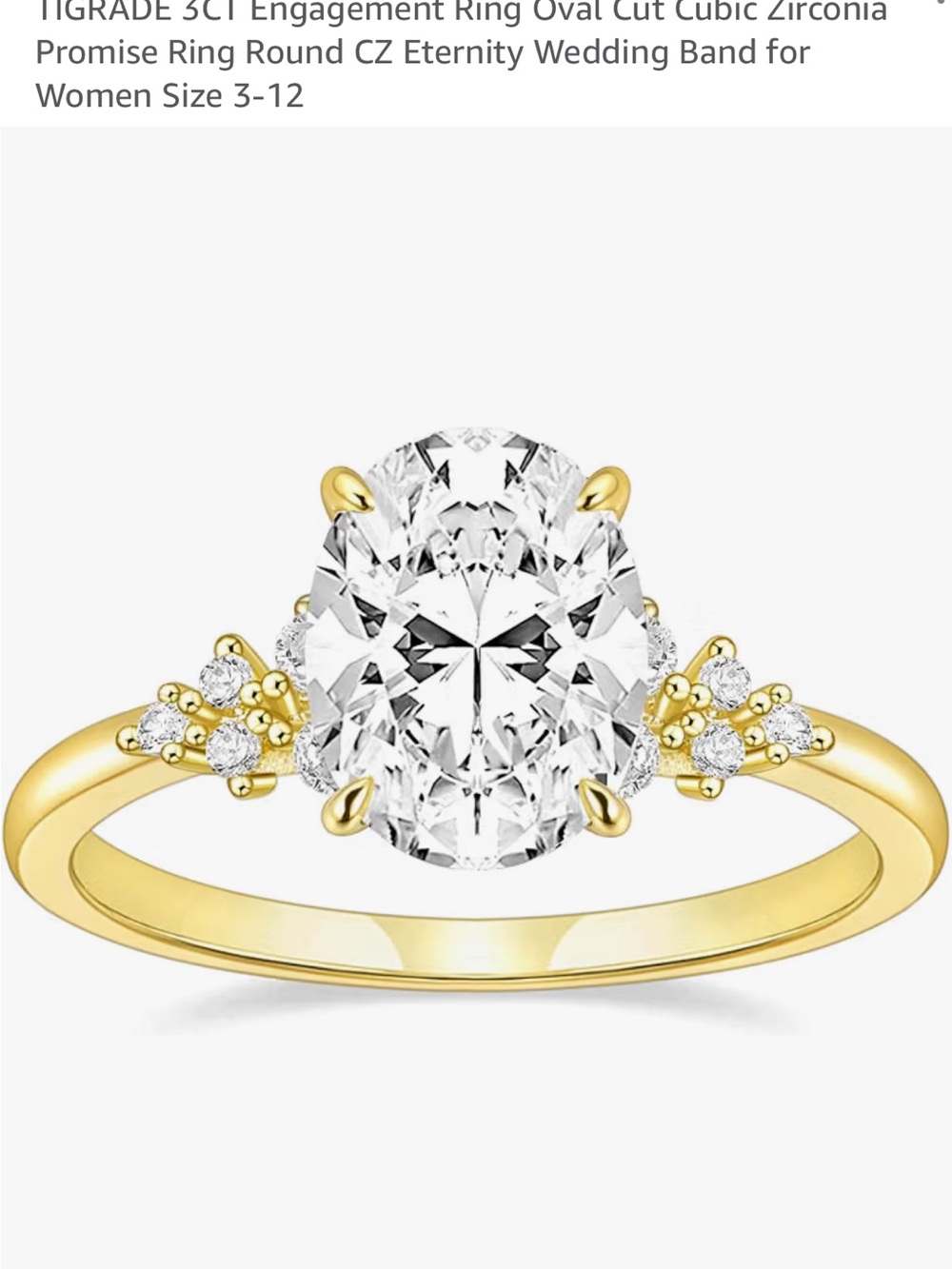 3ct Oval Engagement Ring